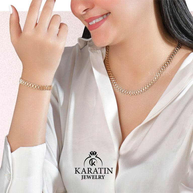 Charming Gold Jewelry Set for Women
